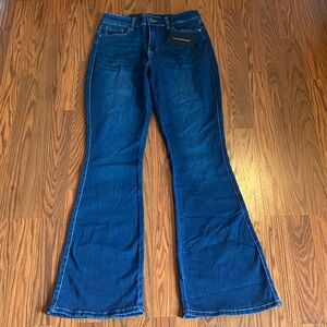 Flying Banana flared jeans. Size 8L